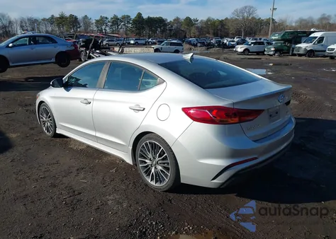 2018 Hyundai Elantra Sport from USA, damaged, VIN KMHD04LB7JU545558